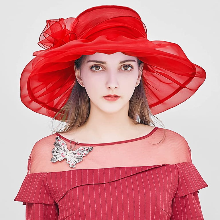 Women Girl Tea Party Fascinator Hat Church Funeral Cocktail  display picture 2