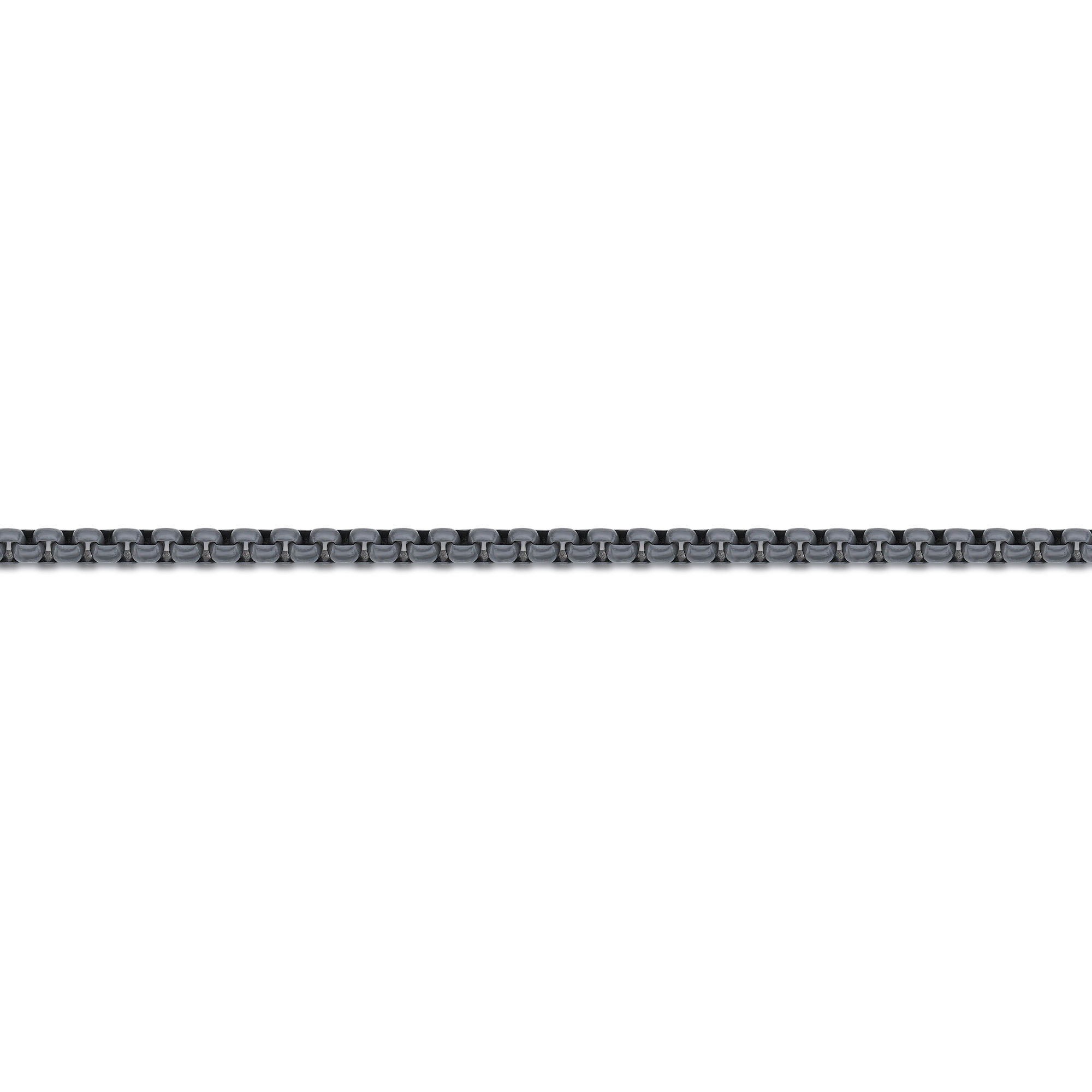 Metro Jewelry Stainless Steel Gray Acrylic Bracelet for Men 9 Inches Box Chain 3 mm Wide Lobster Claw