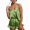 A-Mint Green64, variant on XIAOCHA Womens Satin Pajamas Set V Neck Cami Top With Shorts Soft Sleepwear Loungewear