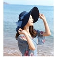 thumbnail image 3 of MINKUROW Wide Brim Summer Hat for Women Big Bow Sun Hat Summer Straw Hat for Party Garden Travel Khaki, 3 of 5