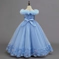 thumbnail image 5 of WOYY Girls Formal Wedding Pageant Party Dress Tulle Birthday Princess Dress, Blue, Sizes 3-12, 5 of 8
