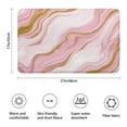thumbnail image 3 of Pink Marble Gold Line Pattern Bathroom Rugs Mat,Non Slip Microfiber Bathroom Rug,Rubber Backing,Soft Bathroom Mats for Bathroom Floor,Tub and Shower,17x27in(43x68cm), 3 of 5