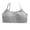 gray(1 pack), variant on Bras for Girls Training Cotton Bras Wireless Light Padded Sports Bra for 8-18 Years Girls, 1/5 Pack