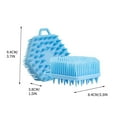 thumbnail image 2 of Fiudx Cepillo de Ducha, Guante Exfoliante para Cuero Cabelludo, Exfoliante de Lufa para Mascotas, Masajeador de Baño de Doble Cara, Limpiador de Cabello para La Ducha, Uso En Spa En Casa, para Todo T, 2 of 2