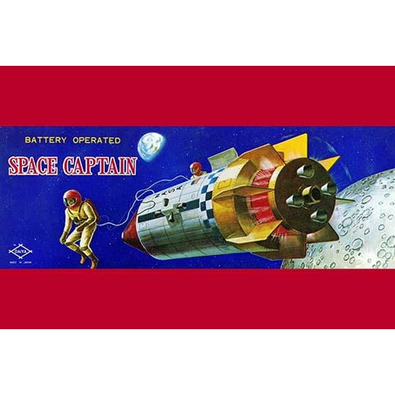 Space Captain-Fine Art Canvas Print (20" x 30")