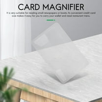 3 X Magnifier Fresnel Pocket Credit Card Size Transparent glass