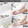 thumbnail image 5 of Coolnut Honey Flying Bee 2PCS Faucet Absorbent Mat Kitchen Faucet Sink Splash Guard Microfiber Cloth Faucet Splash Catcher Water Absorbent Mat, Faucet Mat for Kitchen Sink 14x5in, 5 of 7