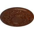 thumbnail image 3 of 32 3/4"OD x 2 1/2"P Jackson Ceiling Medallion (Fits Canopies up to 13 1/2"), Hand-Painted Burnished Mahogany Crackle, 3 of 6