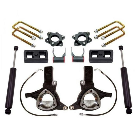 Maxtrac K881375 7.5 x 4 in. Front & Rear Suspension Lift Kit for 2007-2017 Chevy Silverado 1500