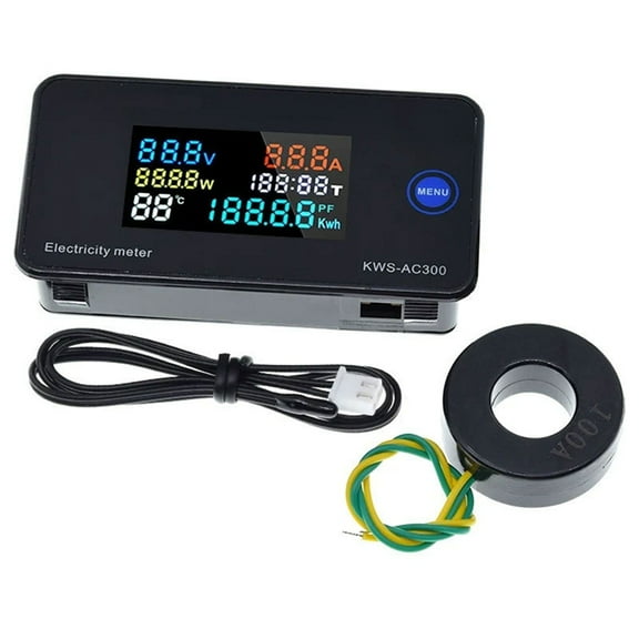 KWS-AC300 Digital Voltmeter AC 50-300V Voltage 45-65Hz Power Energy Meter LED AC Wattmeter 0-100A Detector