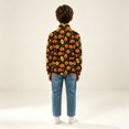 thumbnail image 6 of LTTVQM Halloween Sweatshirt for Boys Girls Cute Ghost Pumpkin Pattern Half Zip Stand Collar Cable Knit Long Sleeve Pullover Casual Warm Comfortable Outdoor Holiday Party Sweater Yellow 7-8 Year, 6 of 6