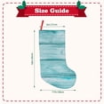 thumbnail image 3 of Fuzoiu Teal Turquoise Wood Print 18 inches Christmas Stockings, Personalized Christmas Stockings,for Family Decorations Hanging Ornament for Xmas Holiday Party, 3 of 7