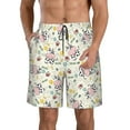 thumbnail image 2 of Uemuo Cute Cow Pattern Men's Swim Trunks Hawaiian Beach Bathing Suit Swimsuits Beach Quick-Dry Shorts with Pockets-, 2 of 9