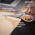thumbnail image 3 of Westcott Titanium Bonded 8-Inch Scissors with Soft Ergonomic Handles, Gray/Yellow, 4 Pack, 3 of 11