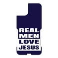 thumbnail image 3 of DistinctInk Custom SKIN / DECAL compatible with OtterBox Commuter for iPhone 11 Pro (5.8" Screen) - Navy Real Men Love Jesus - Show Your Love of Christ, 3 of 5