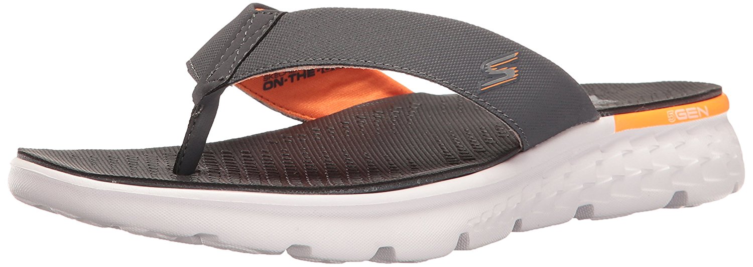 skechers men's on the go flip flops