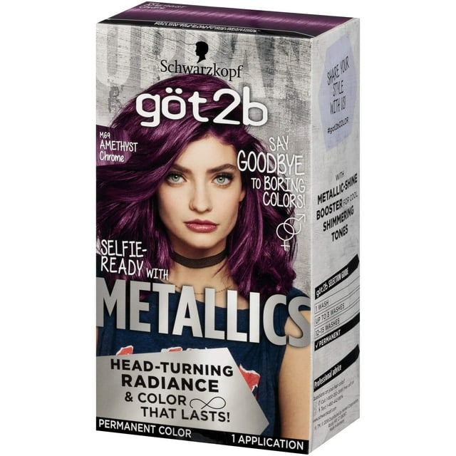 Tinte de pelo Schwarzkopf Got2b Metallics M69 Amethyst Chrome