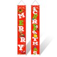 thumbnail image 1 of Naiovety 2 piezas de pancartas colgantes de Navidad, carteles de porche, decoración Exterior de cumpleaños Vertical, adornos de ventana para el hogar, Kits de decoración para fiestas 16620 Naiovety HA010123-02B, 1 of 6