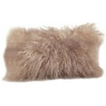 thumbnail image 7 of SARO 3564.EG1220B 12 x 20 in. Wool Mongolian Lamb Fur Throw Pillow  Eggplant, 7 of 7