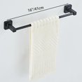 thumbnail image 2 of Juego de accesorios de baño bluebyrne de acero inoxidable negro mate, 2 of 7