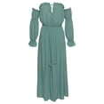 thumbnail image 4 of LASCANA Women's Ruffled Off The Shoulder Dress Ruffles, 4 of 6
