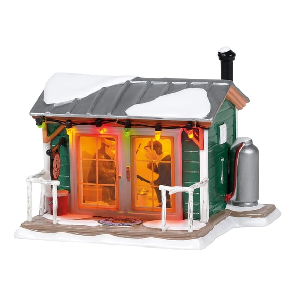 Department 56 Snow Village Home Sleet Home Fish Shack Limited Edition Lit Building, 3.98 Inch, Multicolor