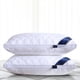 thumbnail image 5 of Almohada de cama de calidad hotelera blanca | Relleno de microfibra refrescante y transpirable | Soporte para personas que duermen boca abajo de lado | Hipoalergénico lavable a máquina | Paquete, 5 of 7