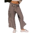 thumbnail image 1 of Pantalones Anchos de Verano para Mujer, Cómodos, Negros, Talla L, 1 of 5