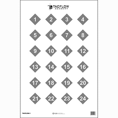 12 Pcs, 20" x 30" Tacflow Training Target