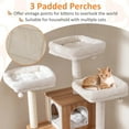 thumbnail image 3 of Auranook 68" Large Cat Tower w/ 3 Padded Perches Condo Sisal Scratching Posts & Ramp, 3 of 8