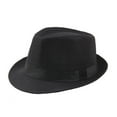thumbnail image 3 of GZCW Fedora Hat Wide Brim Sun Protection Solid Color Panama Cap Boater Summer Beach Sunhat for Vacation, 3 of 9