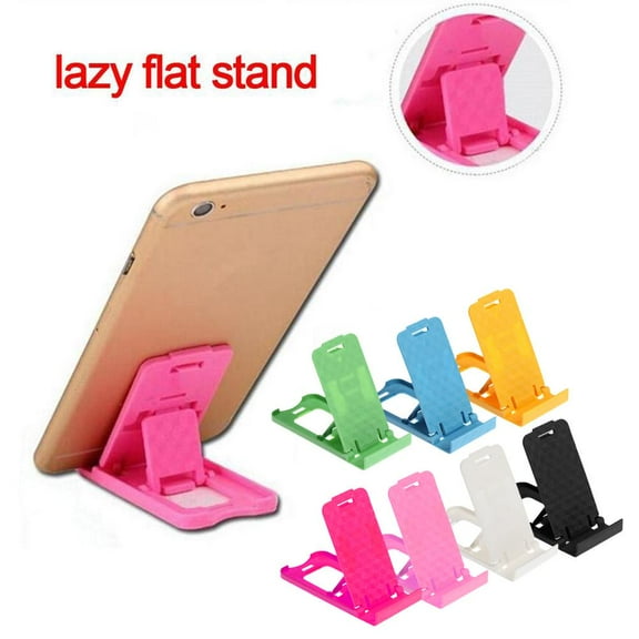 QHUDLV Adjustable Mini Phone Stand,Folding Plastic Holder,Portable Desk Cradle