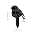 thumbnail image 6 of Mother's Day Mom Memorial Grave Markers for Cemetery Cardinals Heart Memorial Plaque Stake Double Sided Metal Sympathy Grave Decorations for Cemetery, 6 of 9