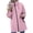 Pink, variant on Rain Jackets For Women Waterproof Lightweight Outdoor Casual Raincoats Hooded Full Zip Mid Length Pockets Windbreaker (S, Pink)
