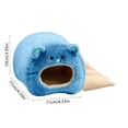 thumbnail image 3 of Cififendec Cute Hamster Bed, 4.33", Warm Plush Hideout for Small Pets, Cozy Nest House, Winter Sleeping Bag for Hamsters and Gerbils(Blue), 3 of 5
