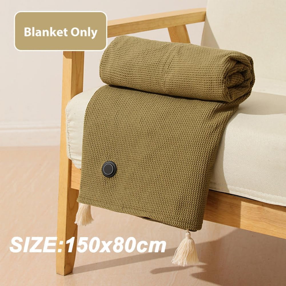 Portable Heated Shawl, Heated Shawl Wraps for Women, Portable Soft Zipper Electric Heated Blanket Shawl, 3 Heating Levels, USB Heated Blanket Shawl