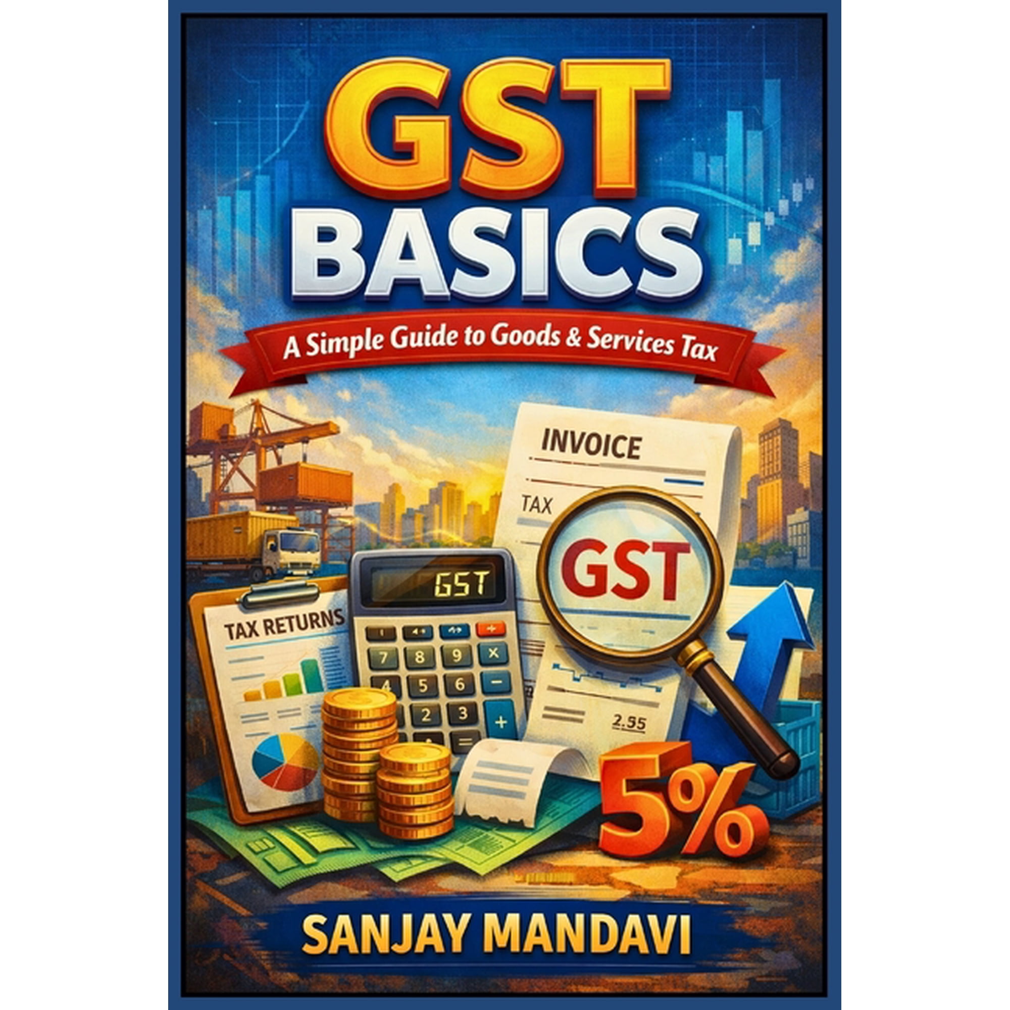 Business Study Books by Sanjay Mandavi GST Basics: A Simple Guide to Goods & Services Tax, Book 21, (Paperback)