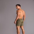 thumbnail image 6 of LYMAYTER Sweat Shorts for Men Casual Stripes Sweat Cotton Jogger Workout Summer Shorts with Pockets S-4XL, 6 of 8