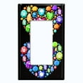 thumbnail image 5 of Metal Light Switch Plate Cover Colorful Multi-Shaped Gemstone Heart DIA004, 5 of 13