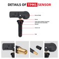 thumbnail image 4 of Sensor del sistema de control de presión de neumáticos (TPMS), paquete de 4, 4 of 7