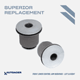thumbnail image 2 of AUTOACER Front Suspension Kit 8p - Front Upper & Lower Control Arm Bushings (Left & Right) for TUNDRA 2000 - 2006, SEQUOIA 2001 - 2007, 2WD / 4WD Models, OEM# 48632-34010, 48654-34010, 48655-34010, 2 of 9