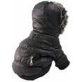 thumbnail image 3 of Pet Life ® Classic Metallic Fashion 3M Insulated Dog Coat Parka w/ Removable Hood, 3 of 9