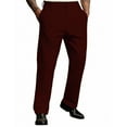 thumbnail image 3 of Rggeeun Mens Pants Mens Solid Color Business Casual Straight Suit Pants Trousers Vintage Stylish Work Business Trousers Fashion Loose Fit, 3 of 8