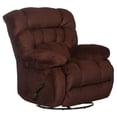thumbnail image 2 of Johnson Chaise Swivel Glider Recliner in Cranberry Red Polyester Fabric, 2 of 11