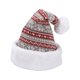 thumbnail image 4 of Gorro navideño de punto creativo, gorro grueso de felpa cálido, accesorio para disfraz de punto Copo de nieve rojo grisáceo, 4 of 9