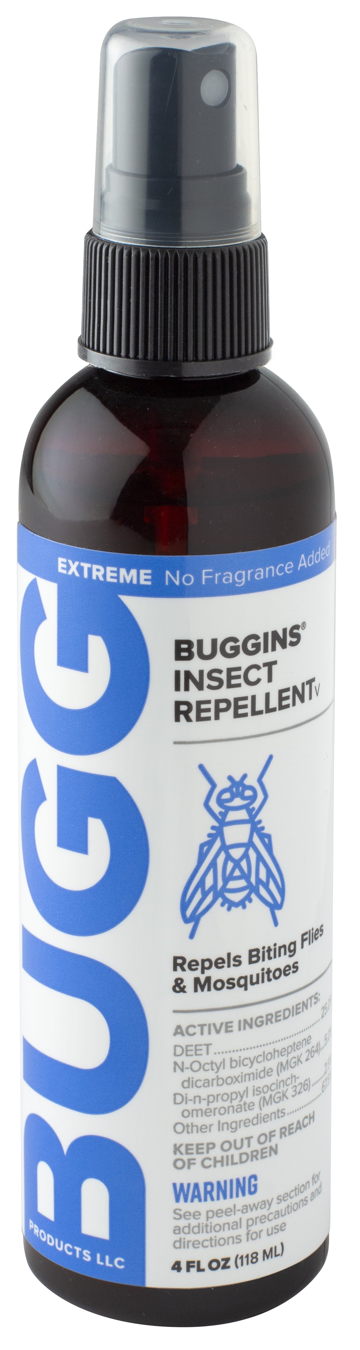 BUGGINS Extreme insect repellent 25 DEET plus 2x fly repellent (no fragrance added) Walmart