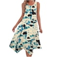 thumbnail image 1 of Penkiiy Robe d'Été Décontractée Sans Manches pour Femmes Robe de Plage avec Poches m Bleu, 1 of 5