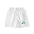 thumbnail image 2 of Tdoqot Toddler Boys Active Shorts- Soft Cute Print Summer Cotton Casual Shorts White Size 3T, 2 of 5