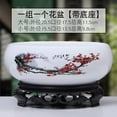 thumbnail image 5 of Chinese Ceramic Pot Kadlawus Under $5 ! Flower Planter Bowl With Stand For Hydroponic Bonsai Indoor Outdoor Garden Office Decor Crack Resistant Finish, 5 of 8