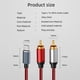 thumbnail image 5 of Cable De Audio 2 En 1 Rca Tipo C Macho A 2 Rca Macho Audio Y Cable Divisor Rca Para Cine En Casa Dvd Tv Amplificador Cd Soundbox Sweethay EL012236-00, 5 of 6